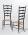Chiavari chairs, pair, Italy